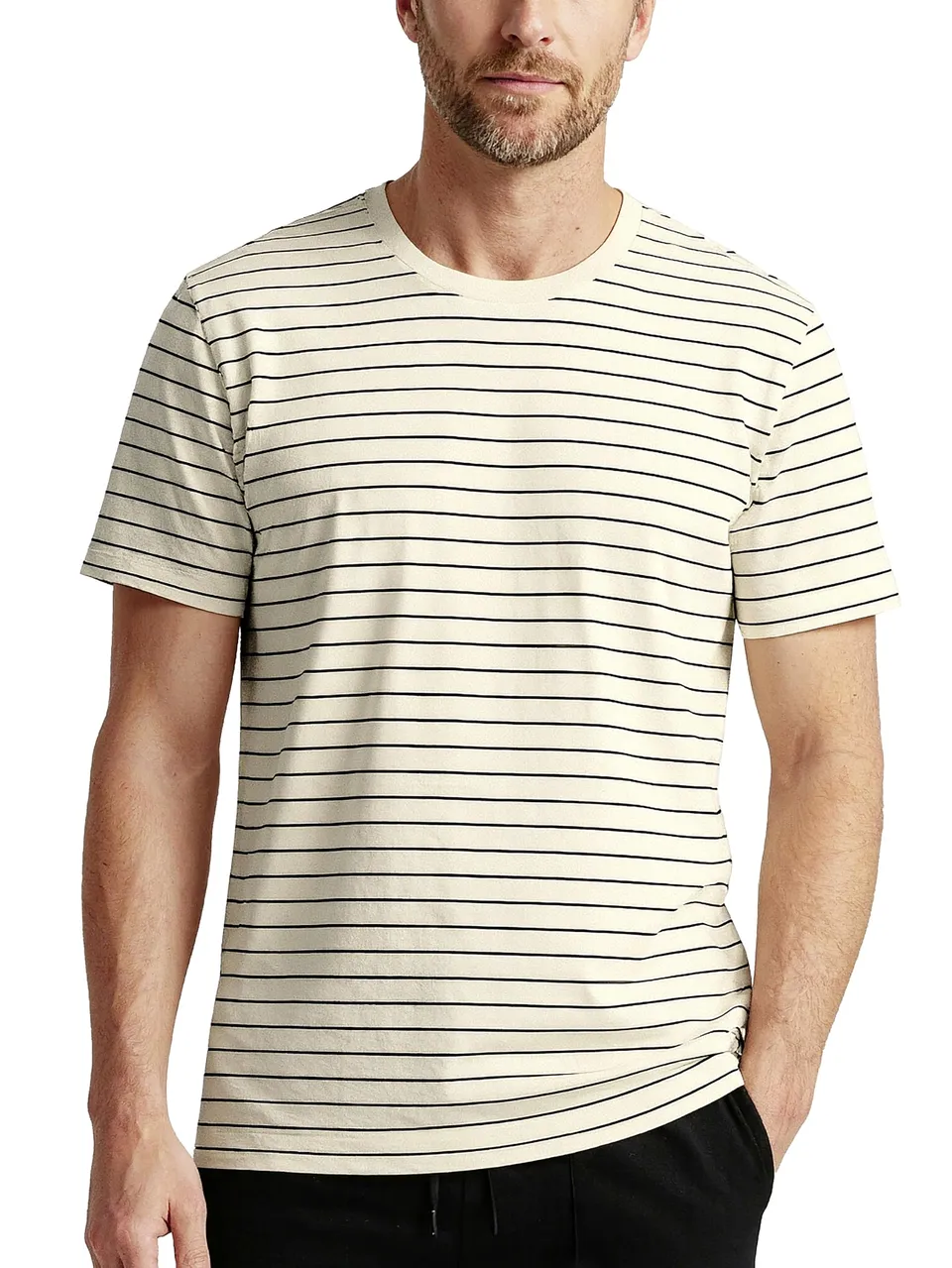 calida-remix-basic-lounge-rmx-lecce-t-shirt-herren-46-48-streifen image 1