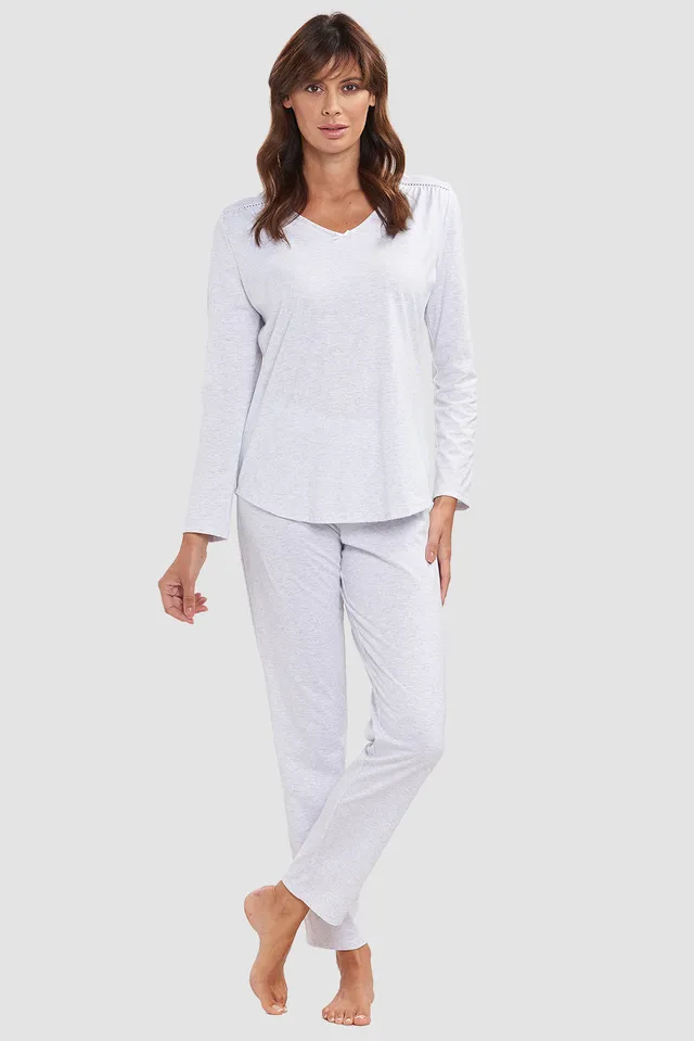 r-sch-be-happy-pyjama-lang-wei-spitze-v-ausschnitt image 1