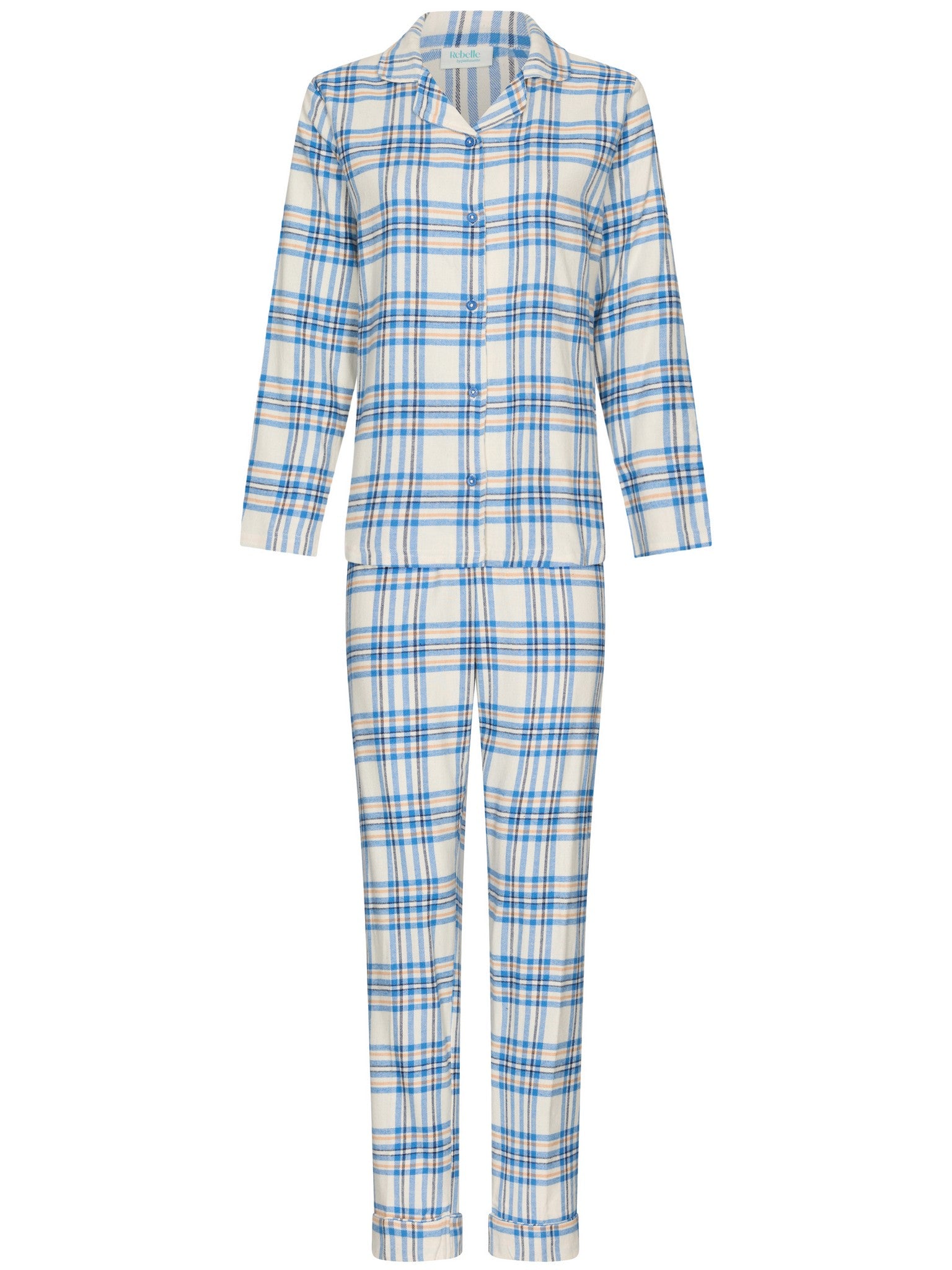myrebelle-checks-pyjama-blau-karo-print image 1