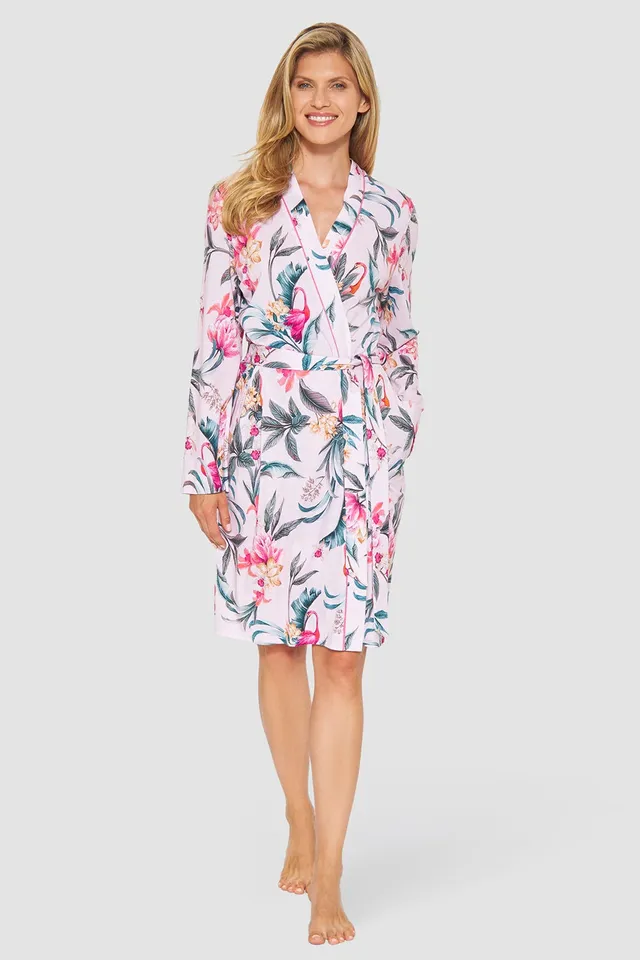 r-sch-be-happy-mantel-knielang-rosa-bl-tendruck image 1