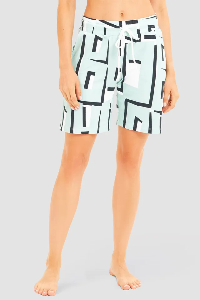 r-sch-be-happy-bermuda-lounge-shorts-t-rkis-muster image 1