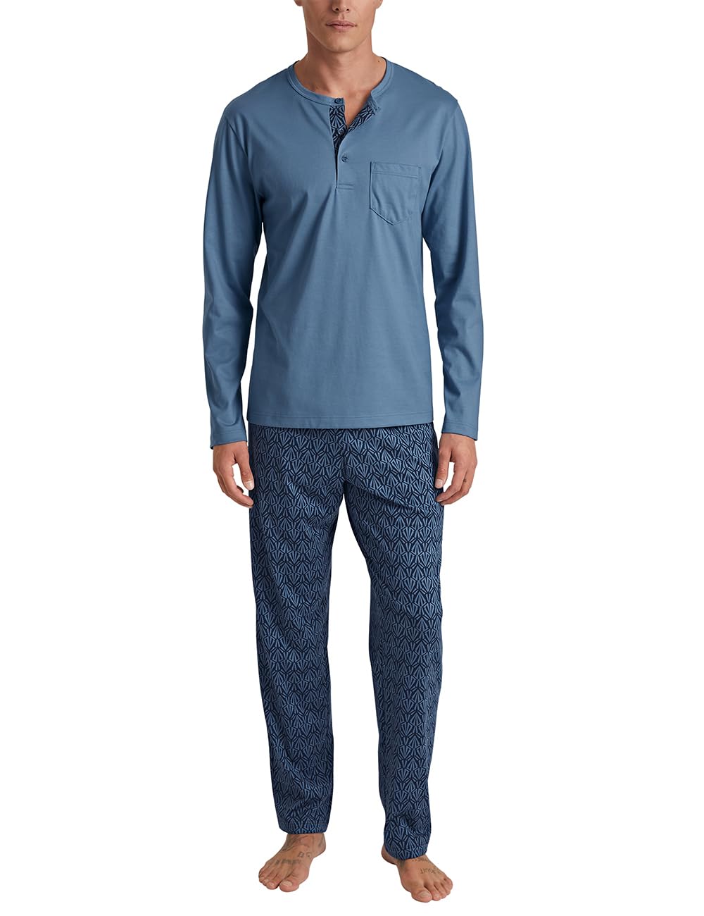 calida-relax-imprint-b-ndchen-pyjama-herren-mit-b-ndchen image 7