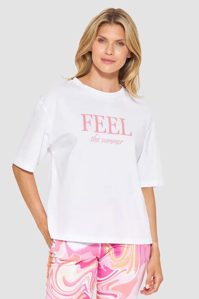 r-sch-be-happy-shirt-kurzarm-t-shirt-wei-feel-the-summer image 1