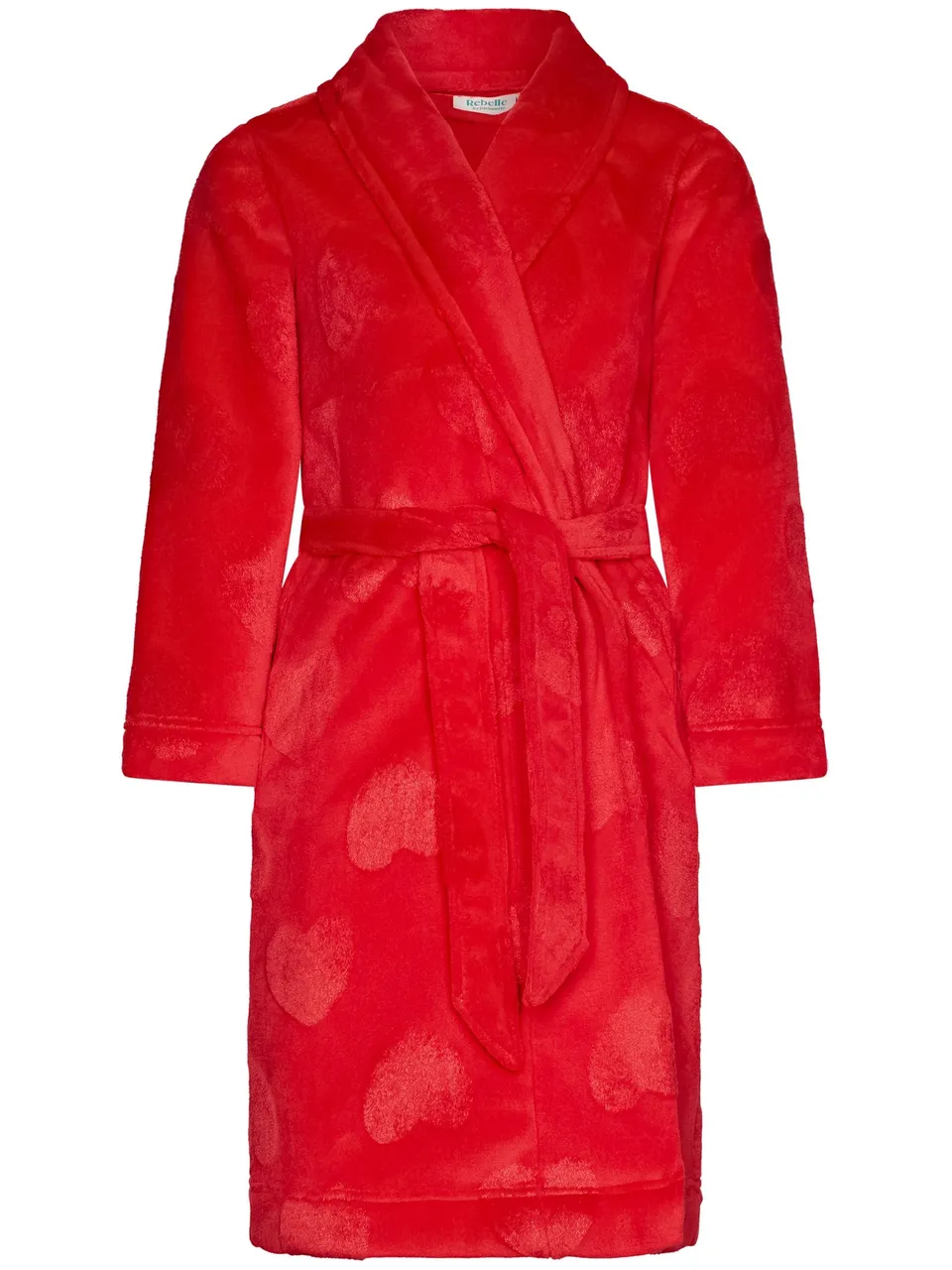 pastunette-rebelle-aspen-ski-bademantel-rot-mit-herzen-m-dchen image 1