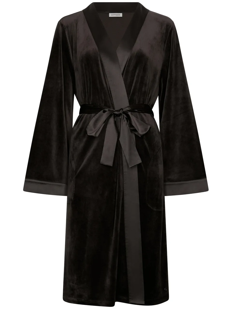 pastunette-premium-midnight-haze-bademantel-schwarz-velours image 1