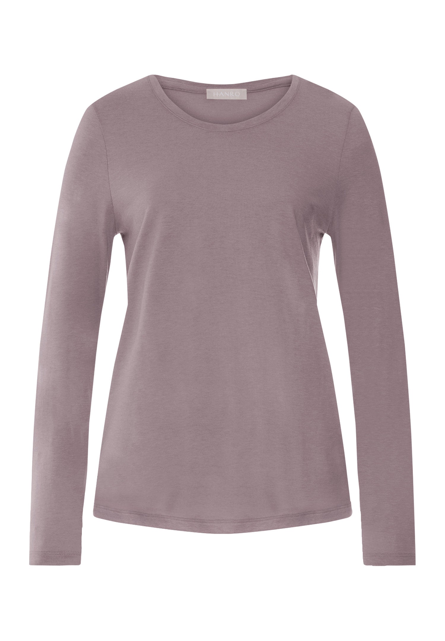 hanro-sleep-lounge-langarmshirt-stormy-rose-baumwolle-tencel-damen image 1