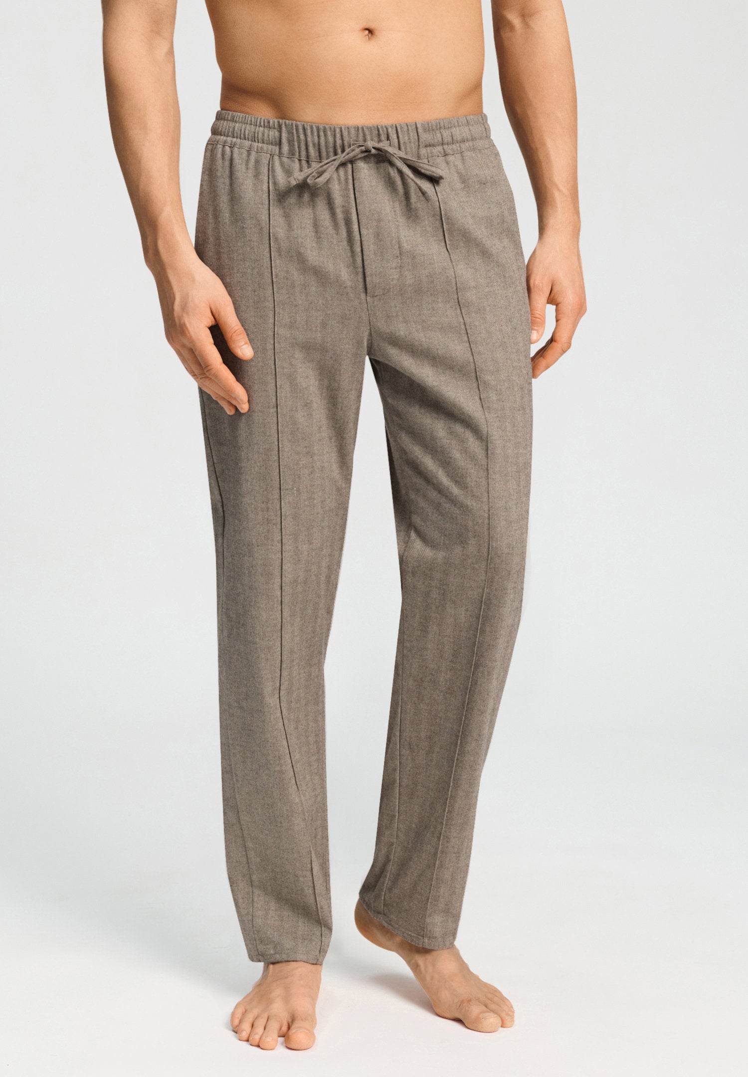 hanro-woolen-luxury-long-pants-hose-earthy-woven-wolle image 2