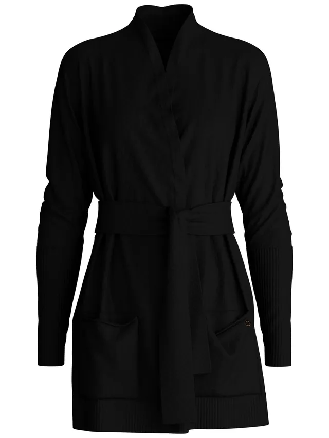 calida-the-cosy-collection-strickjacke-damen-cosy-grey-mel-merinowolle image 1