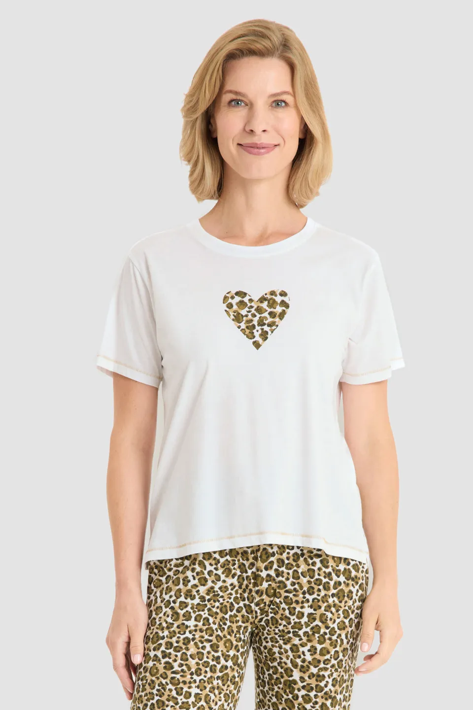 r-sch-be-happy-shirt-kurzarm-herzmotiv-wei-baumwolle image 1