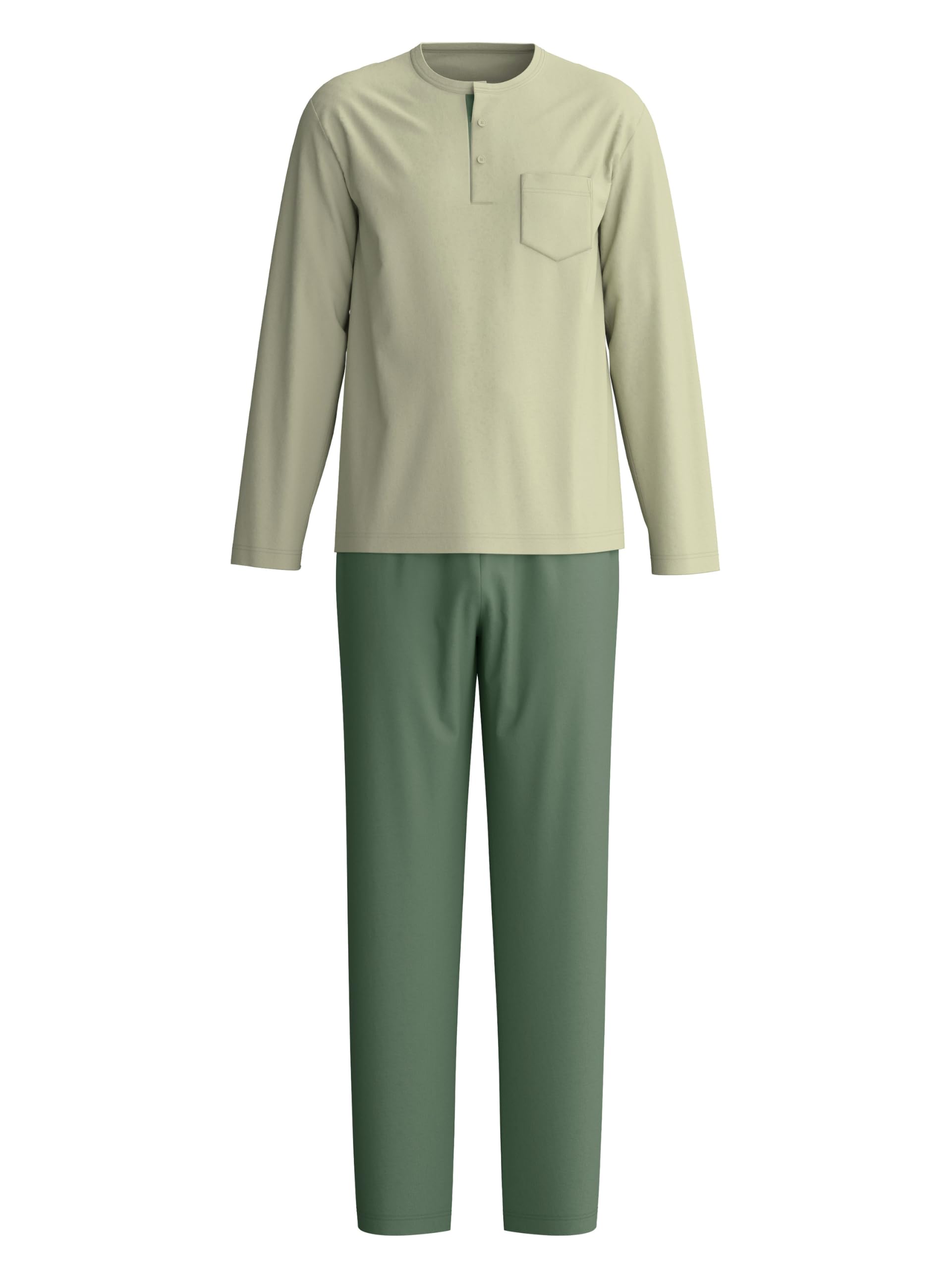 calida-relax-superlight-pyjama-herren-tea-green-gr-50-leicht image 4