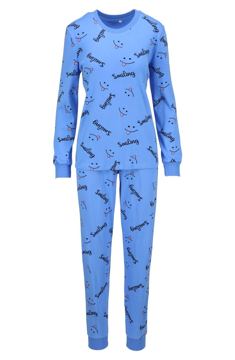 ringella-women-men-pyjama-mit-strickb-ndchen-schlafanzug image 2