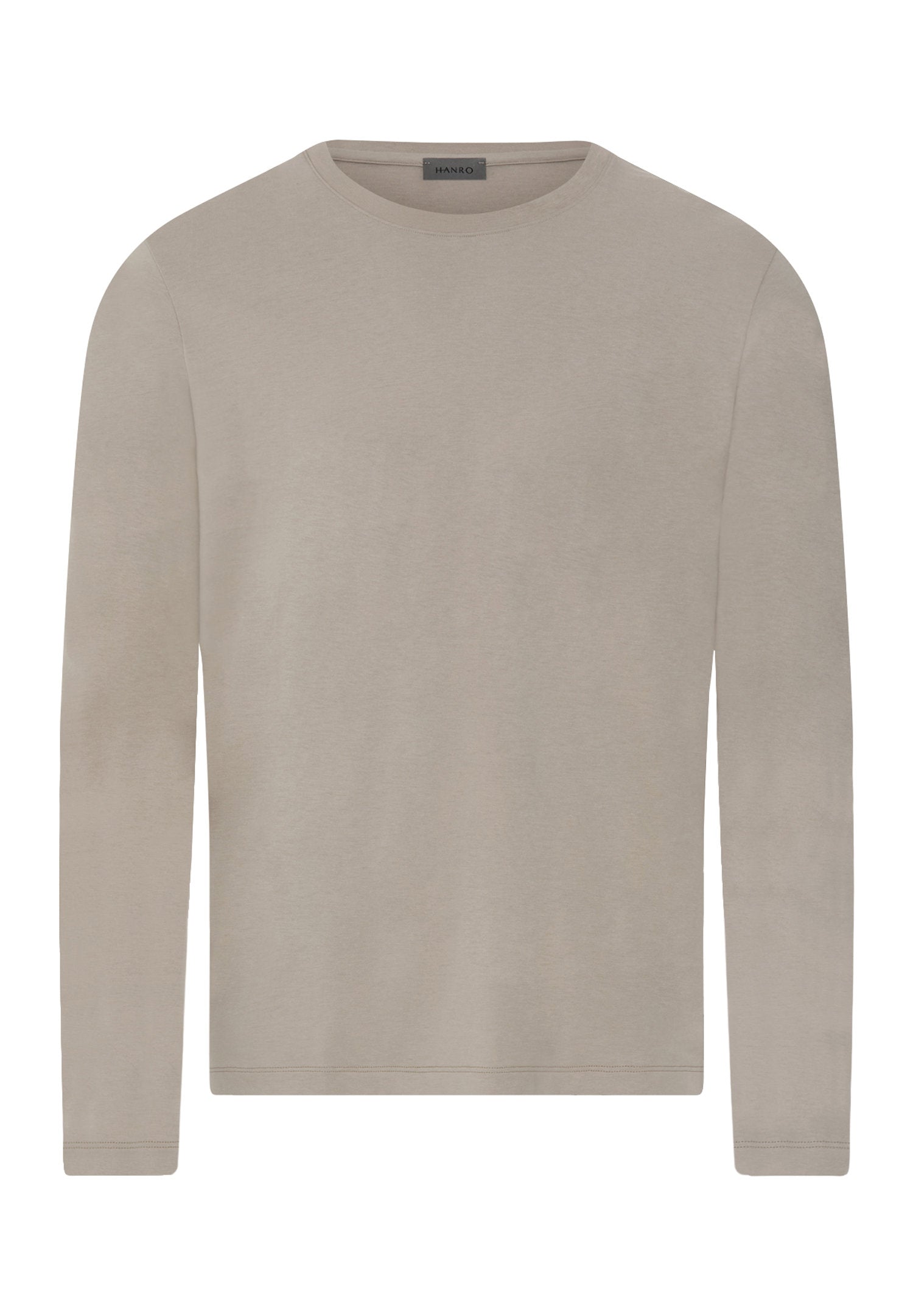 hanro-living-shirts-langarmshirt-wooly-beige-aus-baumwolle image 1