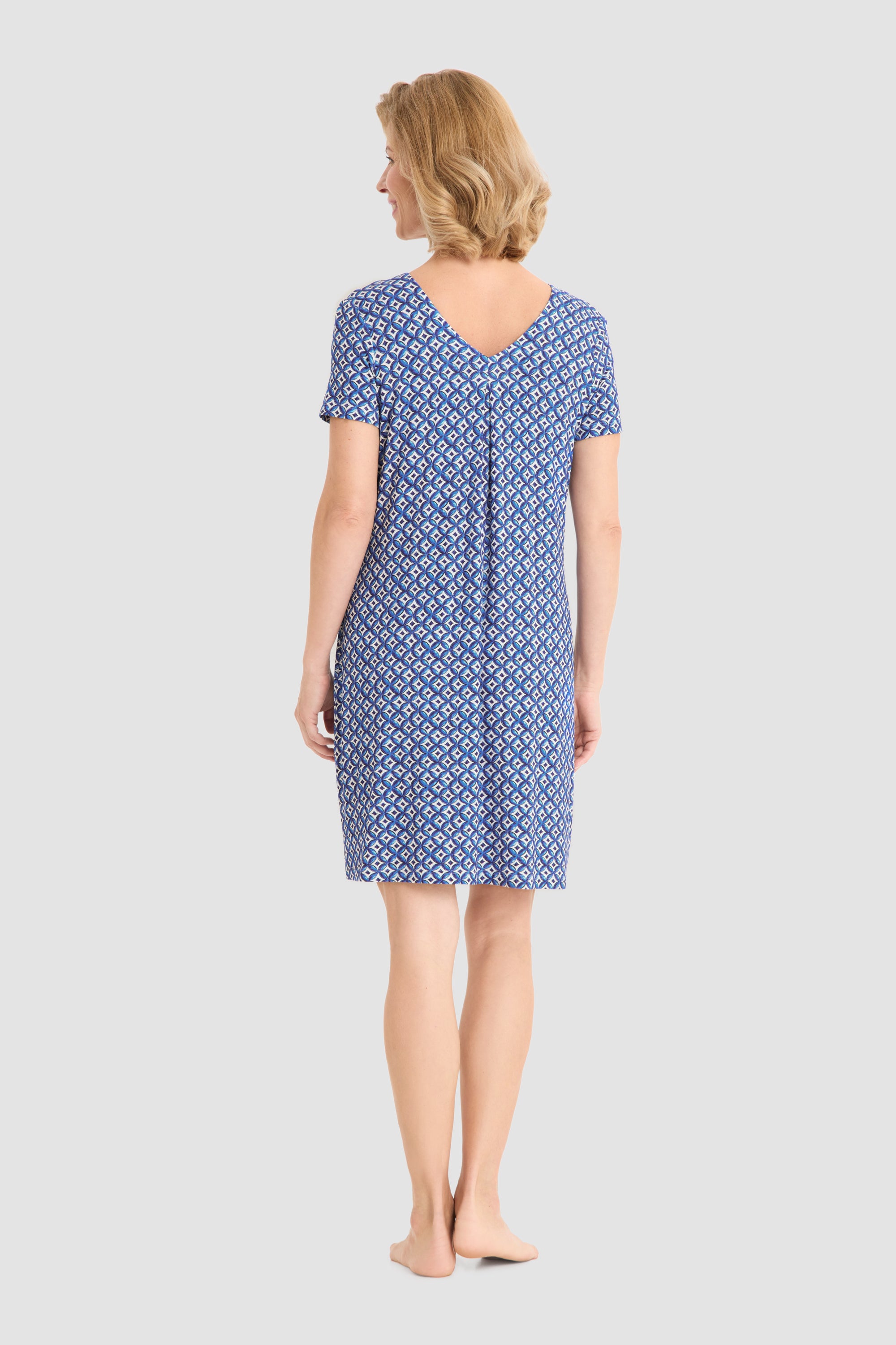 r-sch-be-happy-strandkleid-knielang-minimal-druck-blau image 3