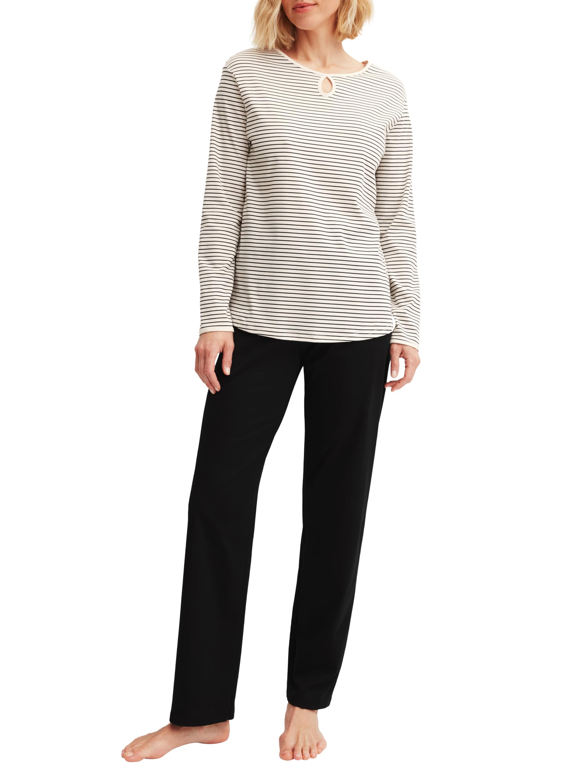 calida-sweet-dreams-pyjama-damen-lang-baumwolle-dahlia-pink image 8