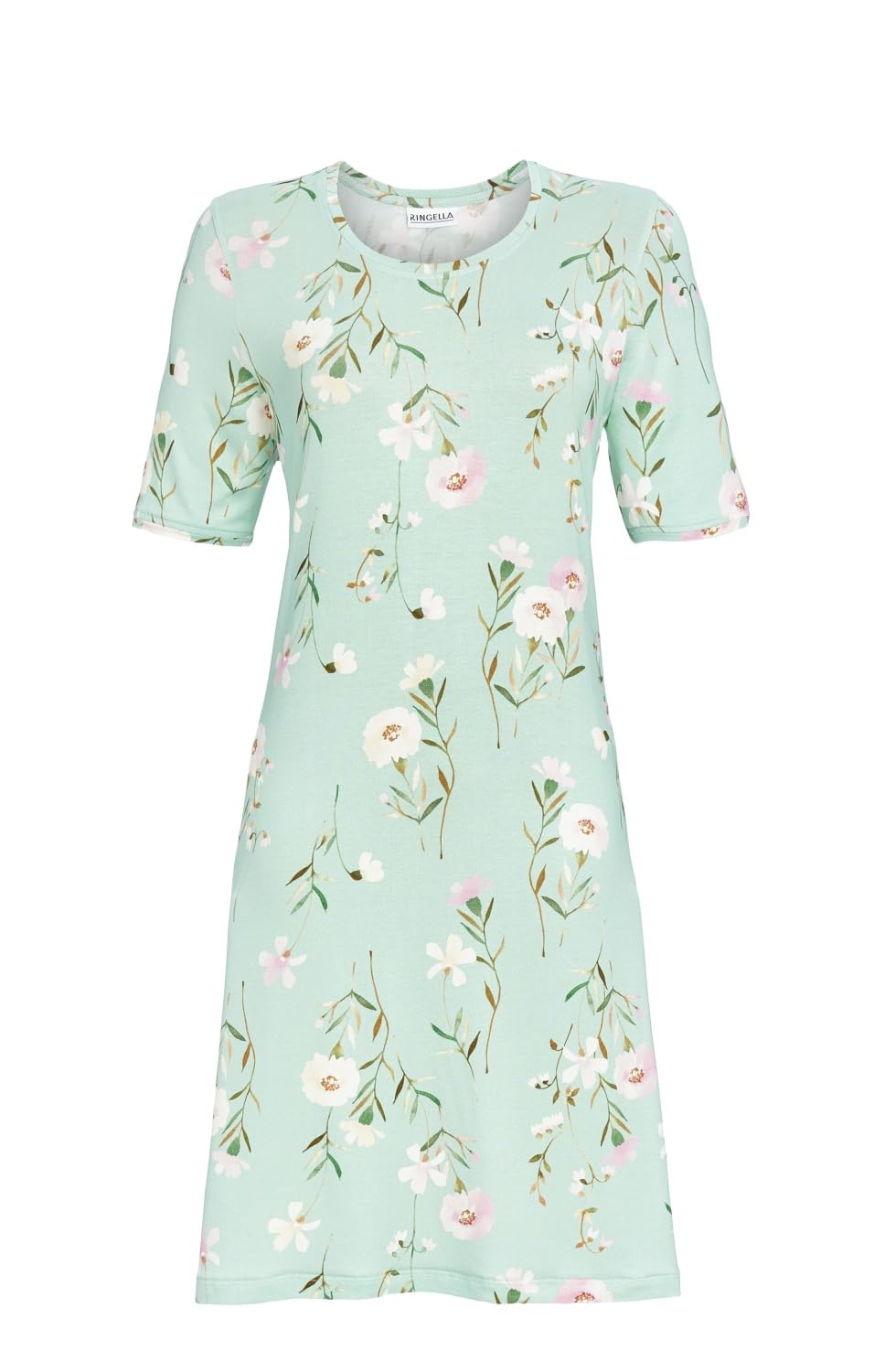 ringella-sleepshirt-blumenprint-nachthemd-mit-kurzarm image 1