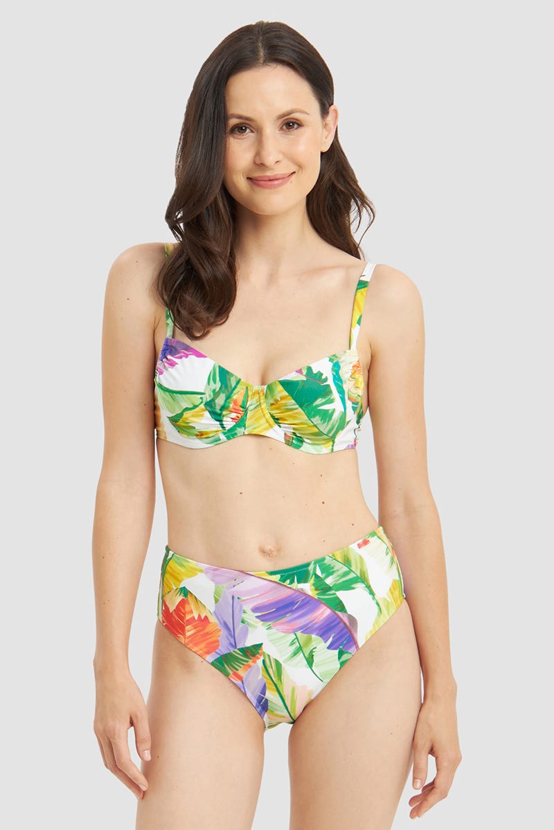 r-sch-be-happy-high-waist-bikinihose-bl-tterdruck-gr-n-lycra image 4
