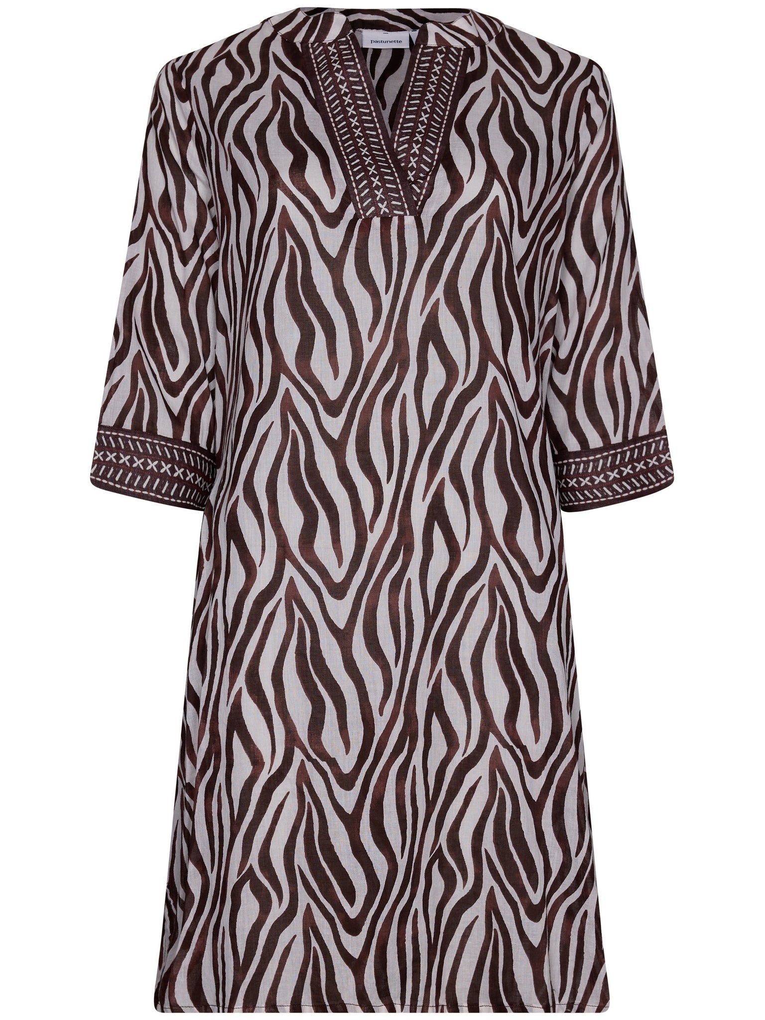 pastunette-safari-strandkleid-braun-cover-up-baumwolle image 2