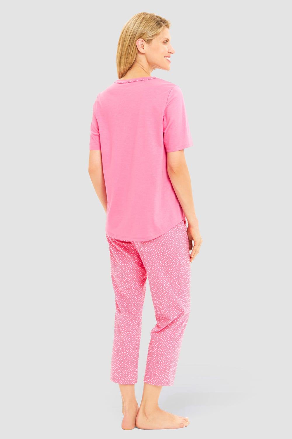r-sch-be-happy-pyjama-7-8-pink-punkte-time-to-smile image 3