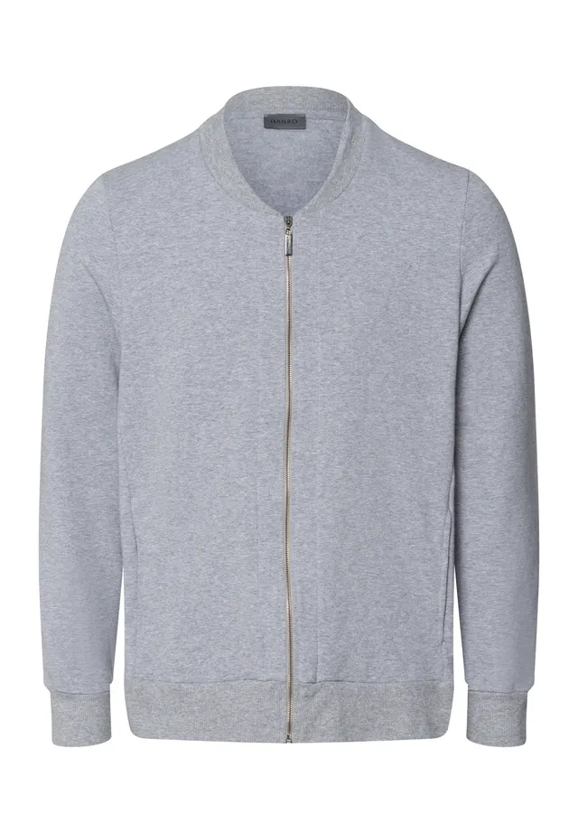 hanro-natural-living-cardigan-075774-grey-melange-bio image 1