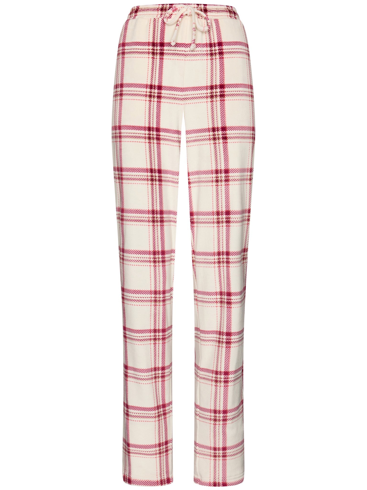 pastunette-alpine-creme-pyjama-set-creme-rot-kariert-fleece image 3