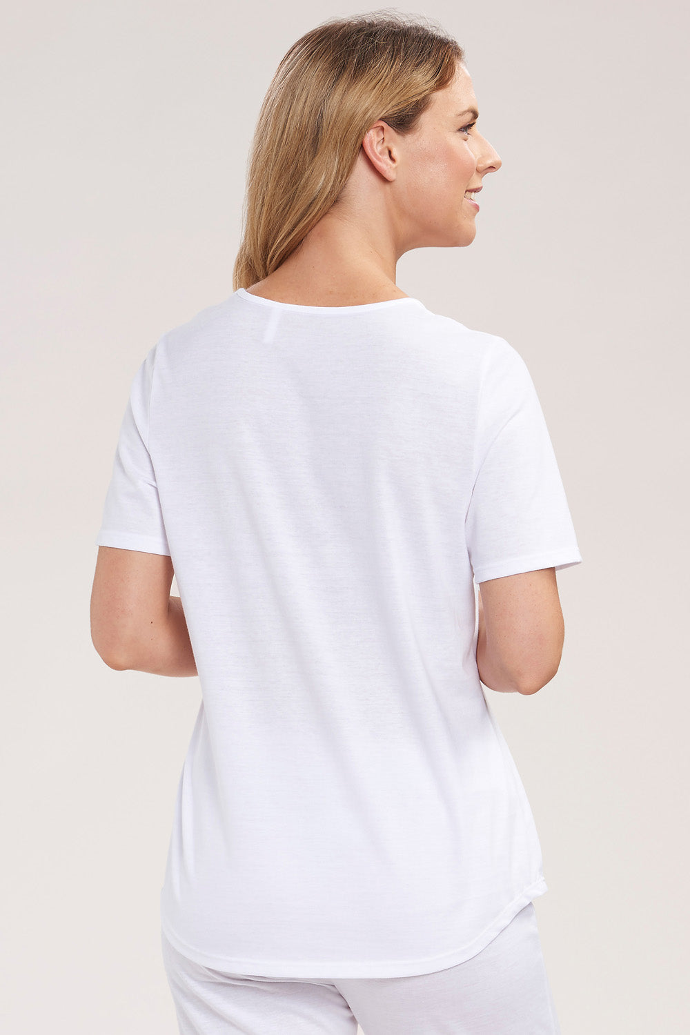 r-sch-be-happy-shirt-kurzarm-schlafshirt-wei-mit-spitze image 3