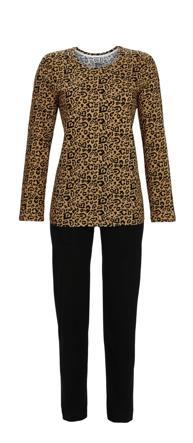 ringella-women-pyjama-langarm-animalprint-gr-42-baumwolle image 1