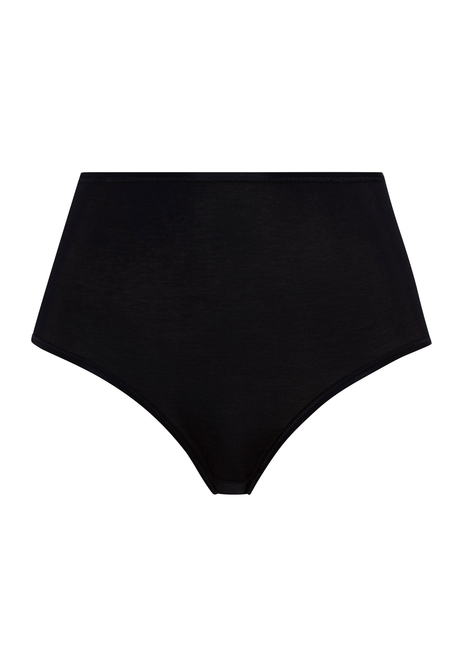 hanro-cotton-seamless-maxi-briefs-damenslip-schwarz-baumwolle image 1