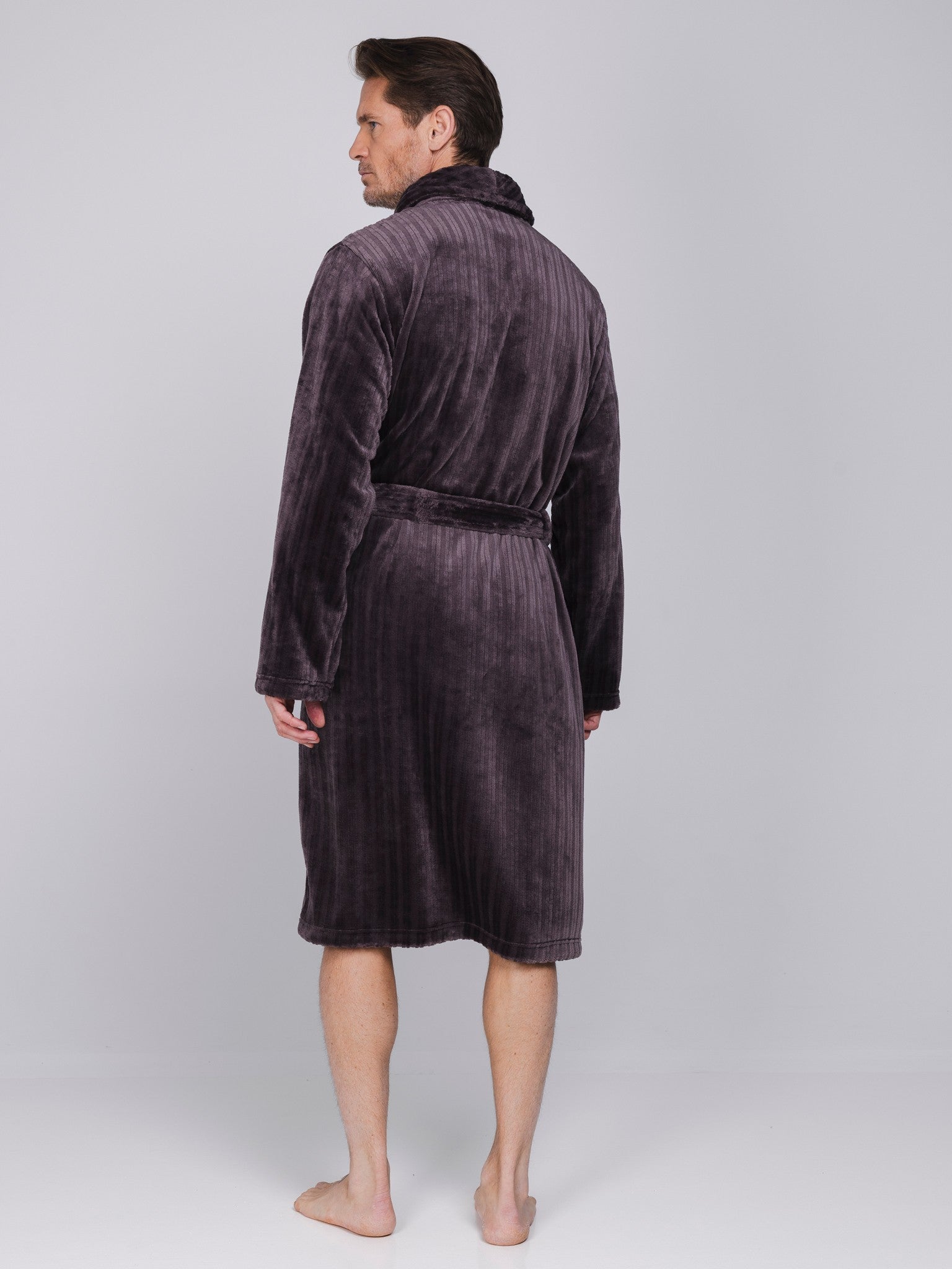 pastunette-urban-essence-bademantel-herren-braun-fleece image 4