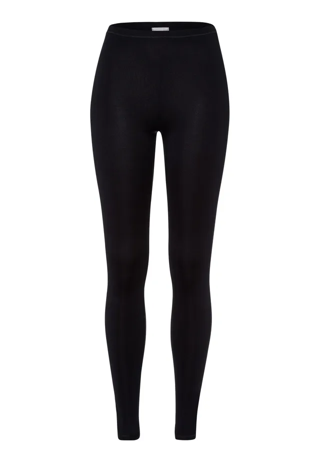 hanro-pure-silk-longlegs-seiden-leggings-schwarz-nahtlos image 1