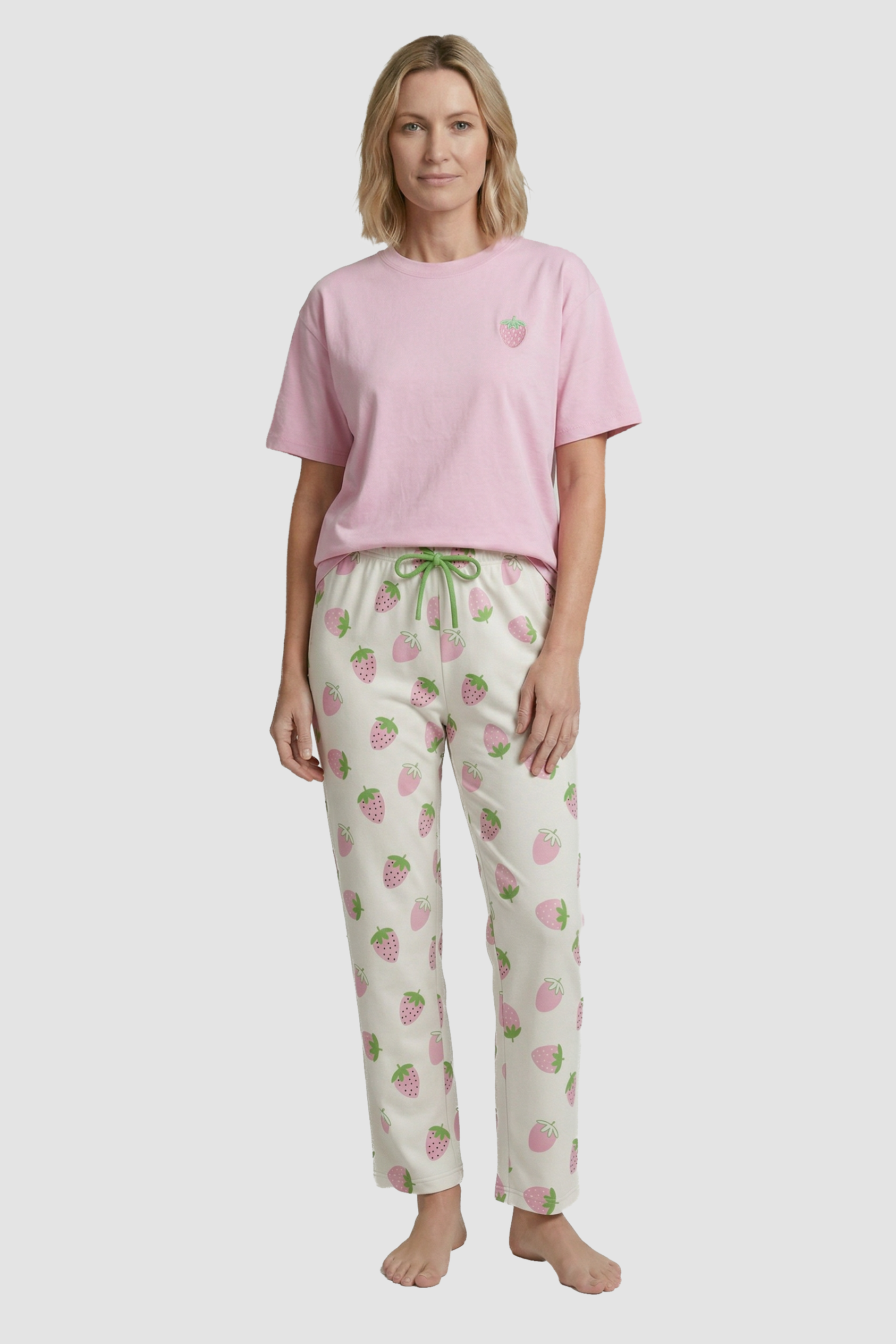 r-sch-be-happy-7-8-hose-erdbeer-pyjamahose-mehrfarbig-baumwolle image 4