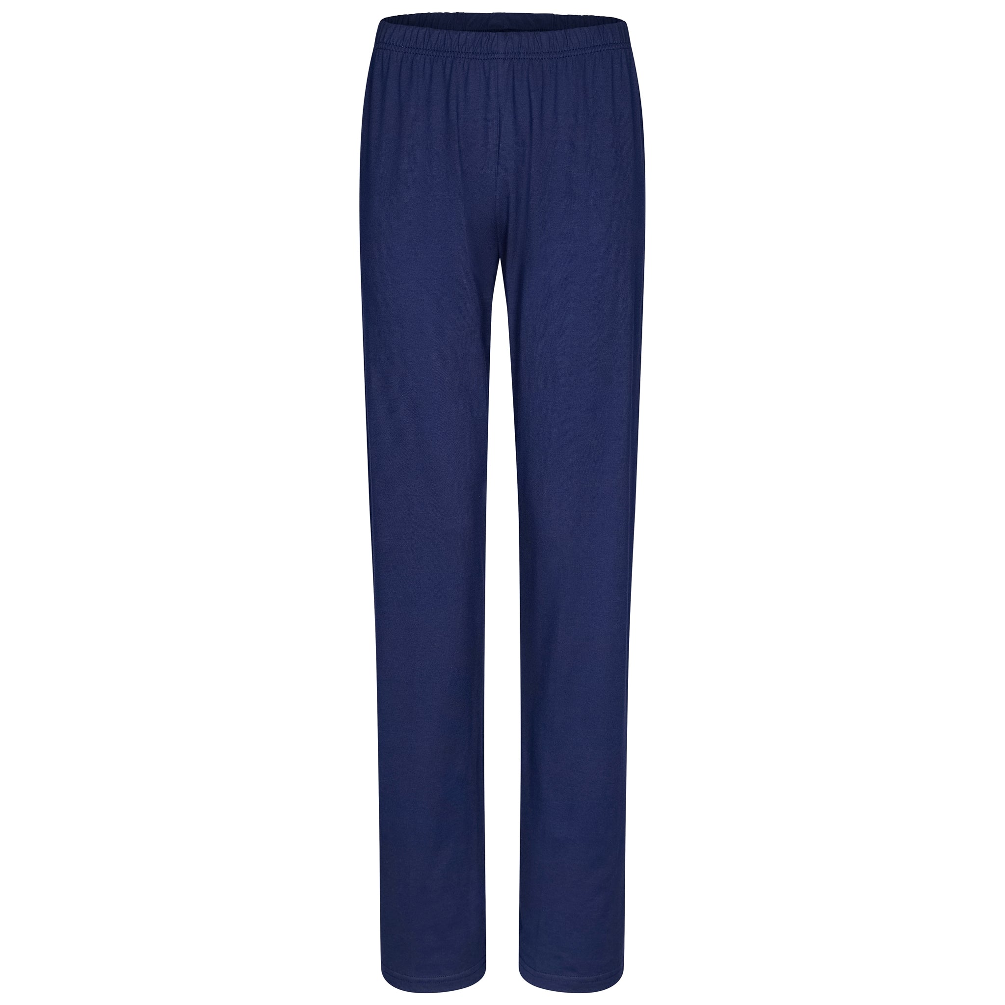 pastunette-graphic-pyjama-blau-wei-baumwolle-kurzarm-lang image 2