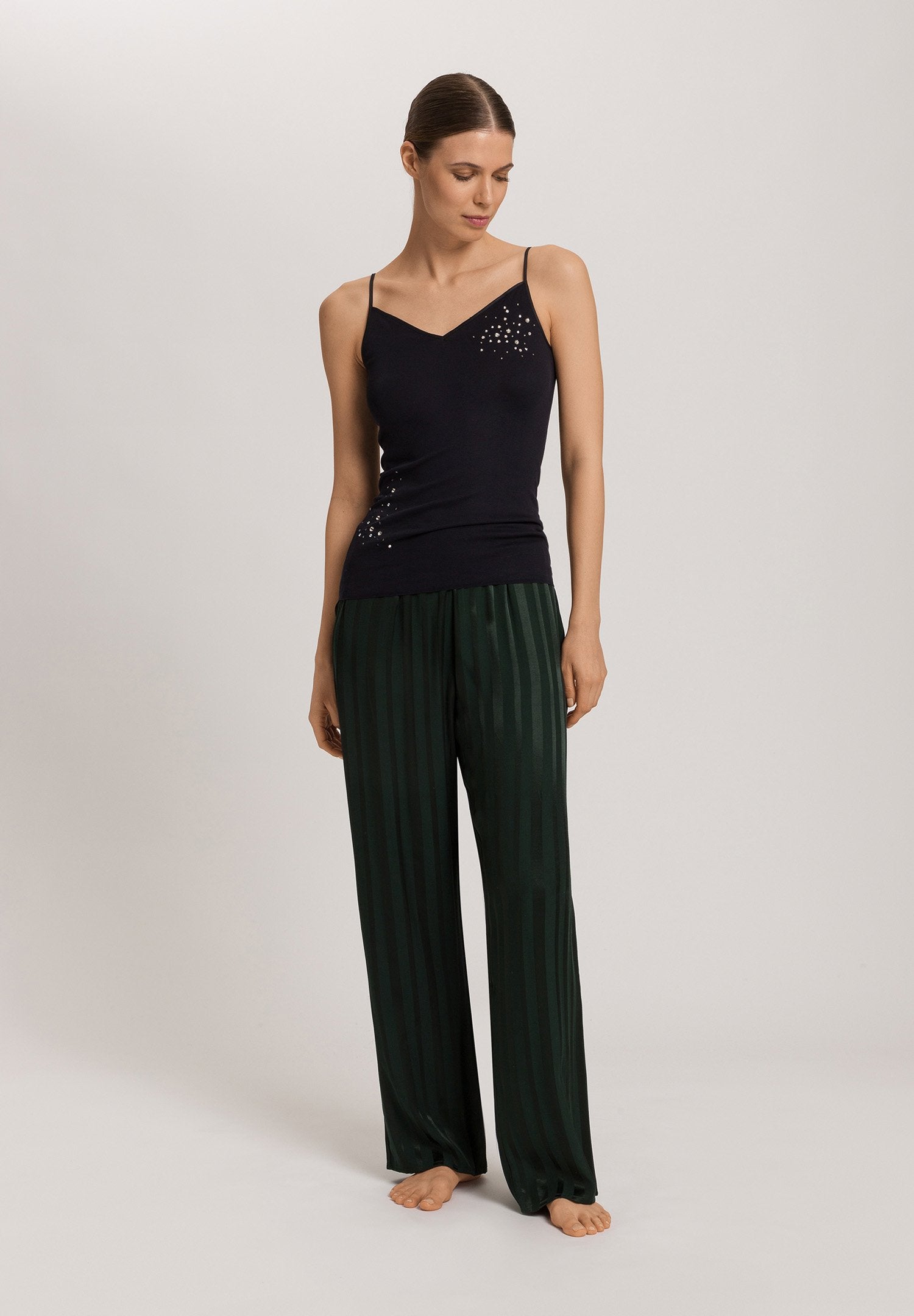 hanro-cotton-seamless-spaghettitop-schwarz-baumwolle image 5