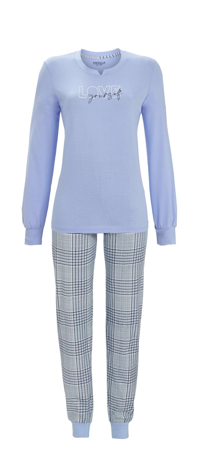 ringella-women-men-pyjama-love-yourself-kariert-gr-50 image 4