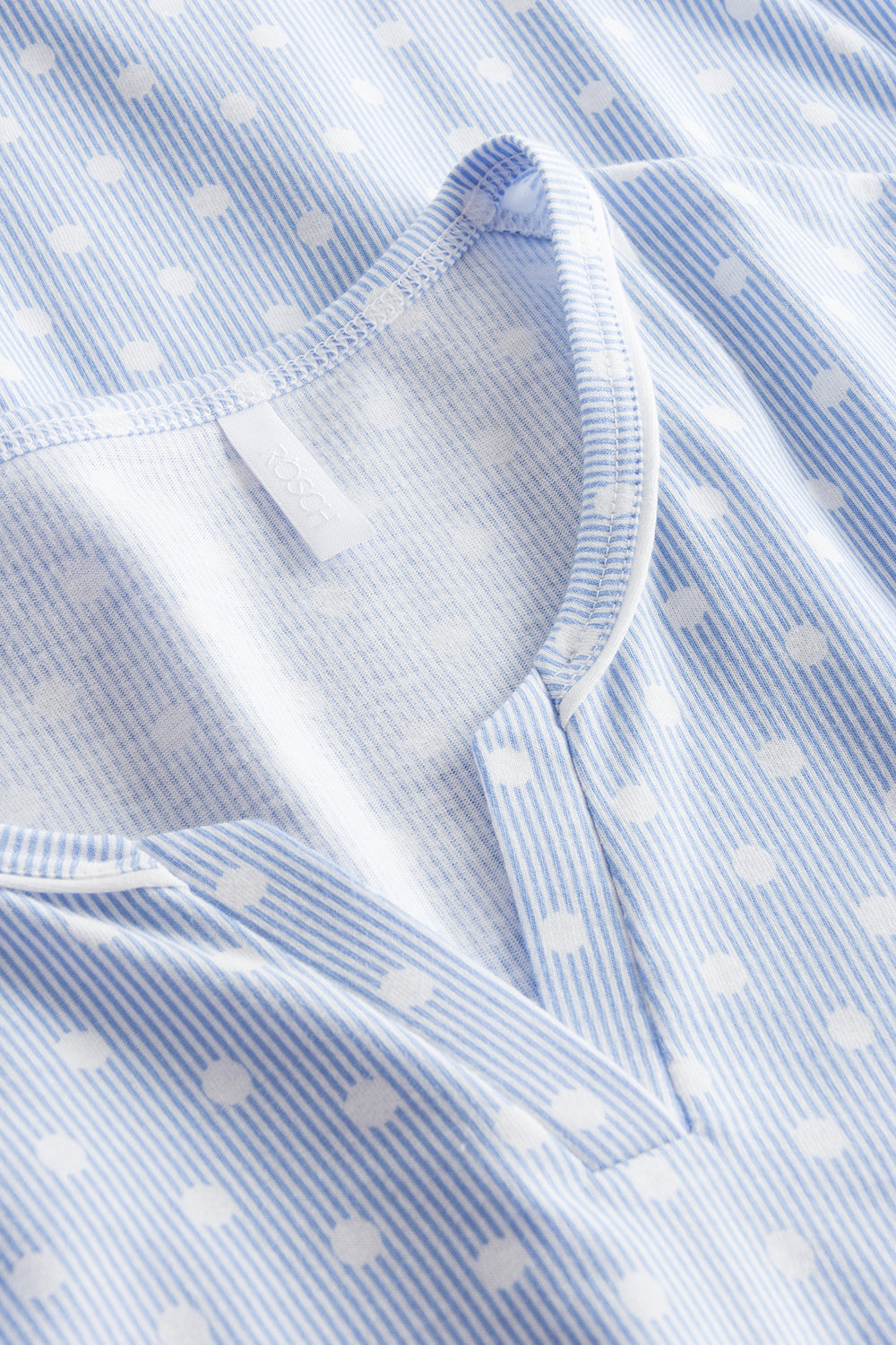 r-sch-be-happy-pyjama-damen-blau-punkte-streifen-lang image 4