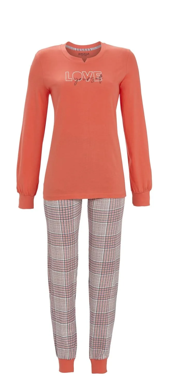 ringella-women-men-pyjama-love-yourself-kariert-gr-50 image 1