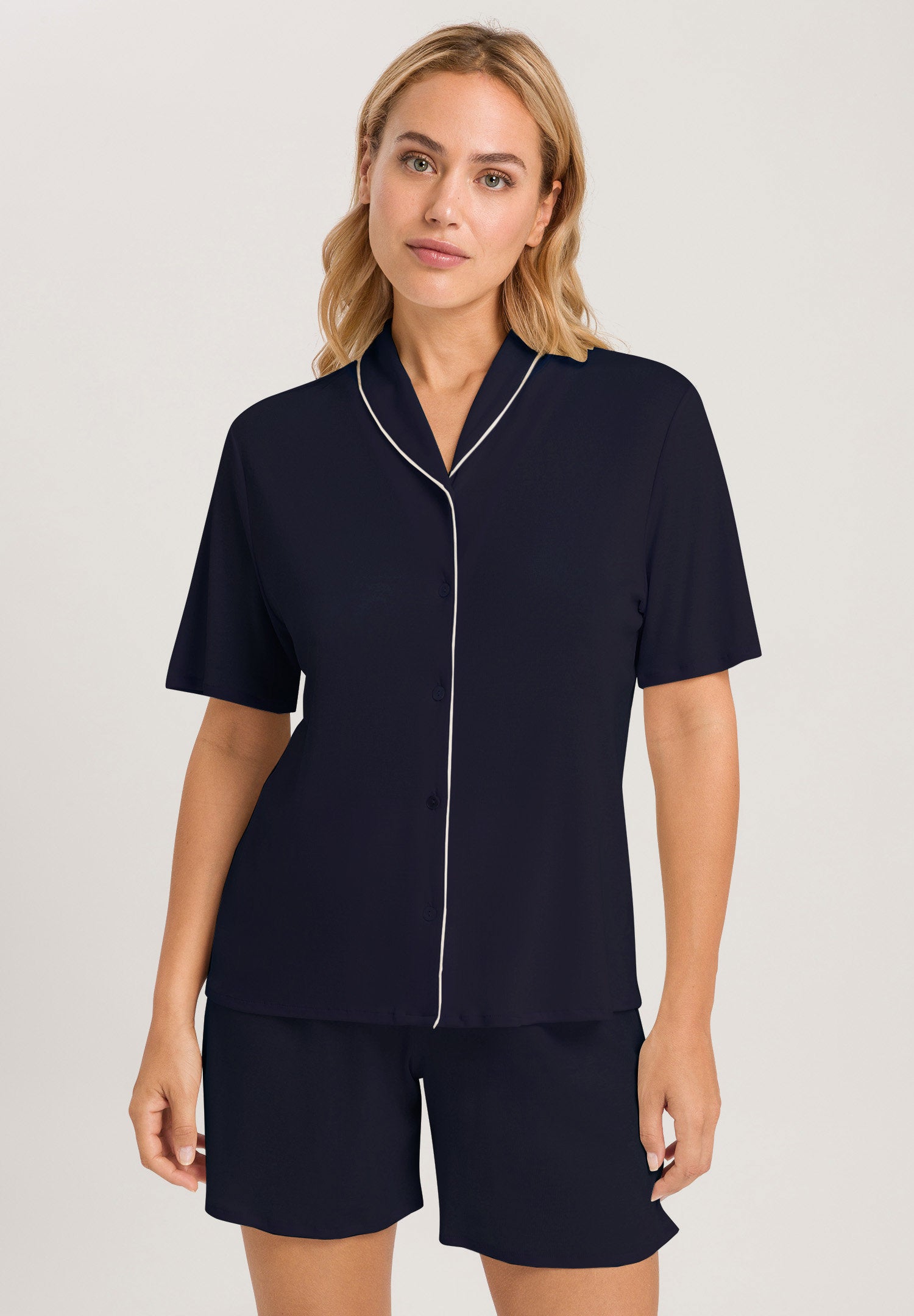 hanro-natural-comfort-pyjama-077977-deep-navy-tencel-damen image 2