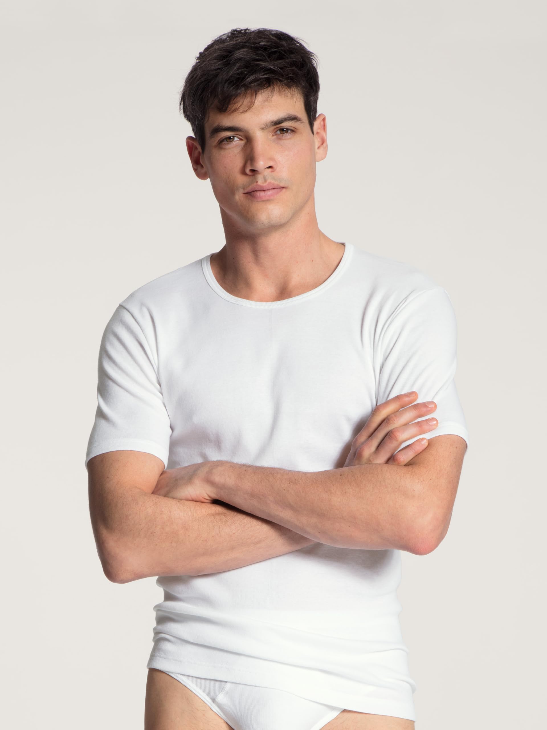 calida-cotton-1-1-t-shirt-herren-wei-gr-52-54 image 2