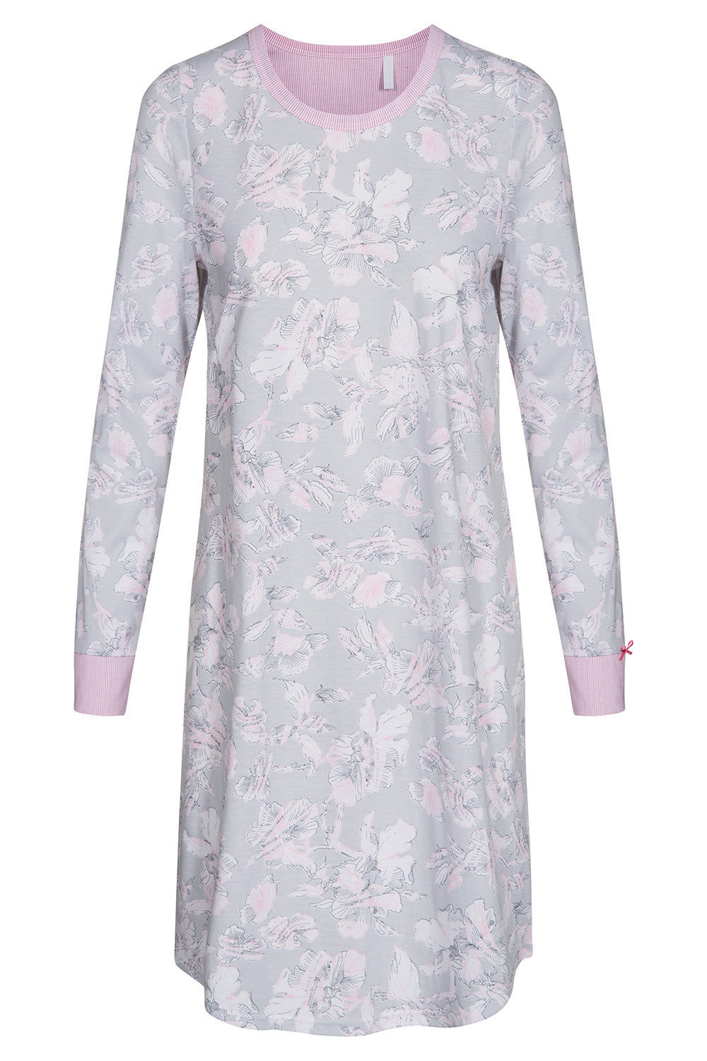 r-sch-be-happy-nachthemd-langarm-rosa-bigshirt-baumwolle image 2