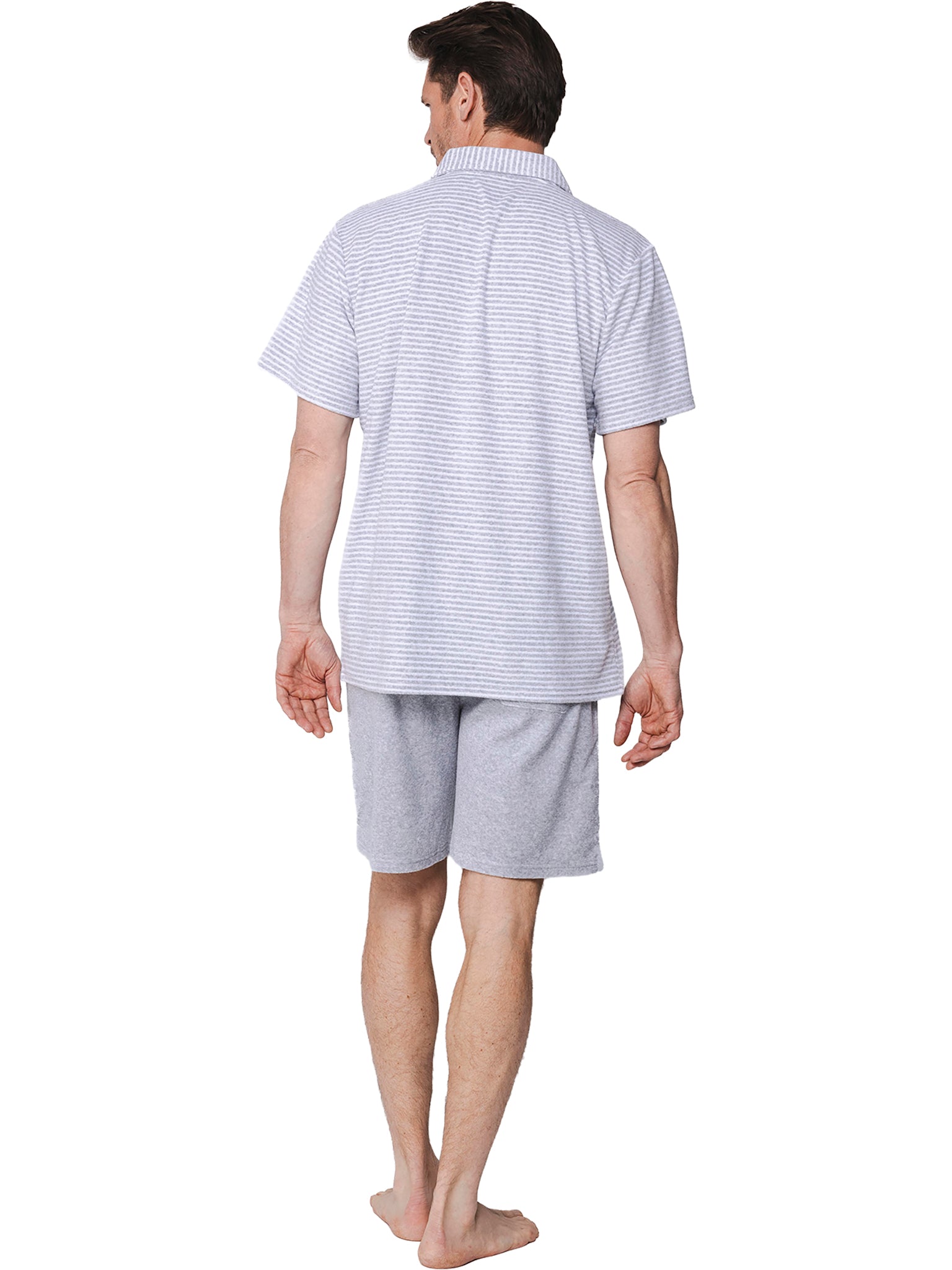 pastunette-gray-melee-shortama-grau-kurzpyjama-baumwolle image 4