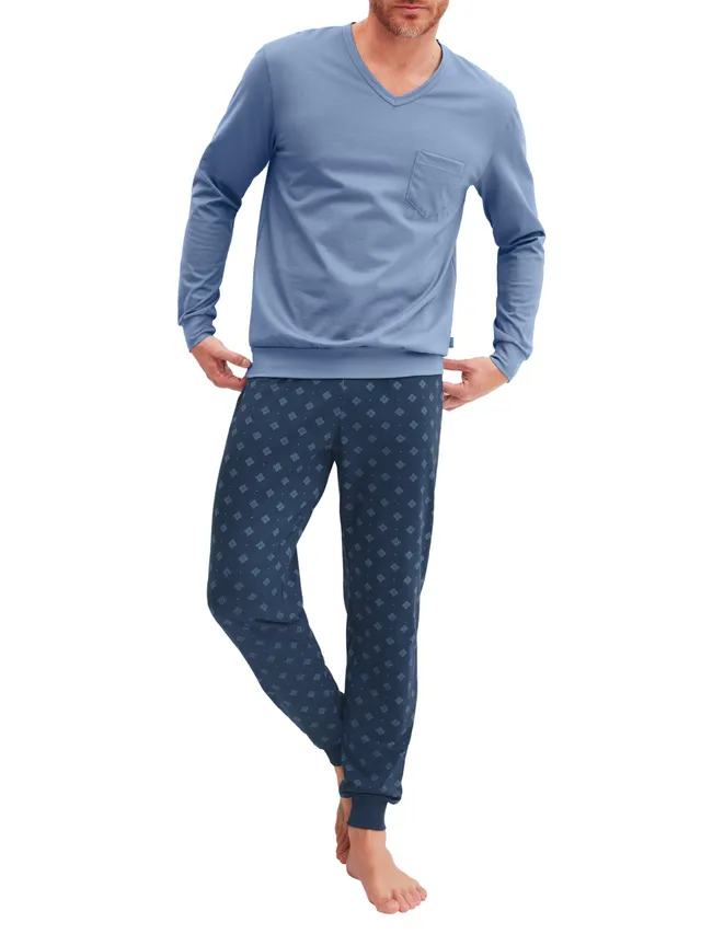 calida-favourites-sleep-herren-pyjama-50-mit-b-ndchen image 1