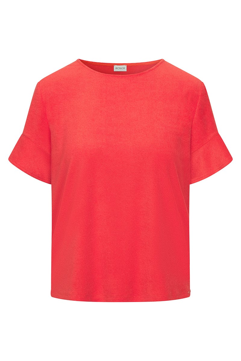 r-sch-be-happy-shirt-kurzarm-t-shirt-orange-frottee image 2