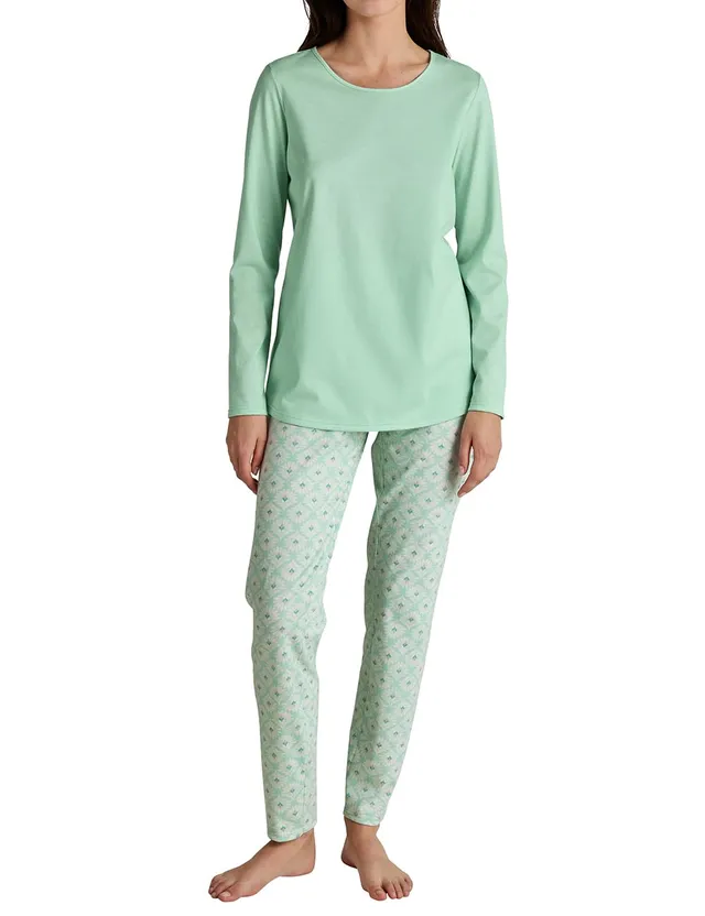 calida-favourites-dreams-pyjama-damen-lang-bio-baumwolle-muster image 1