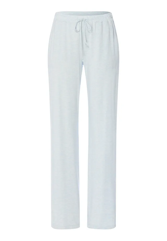 hanro-natural-elegance-long-pants-watery-blue-pyjama image 1
