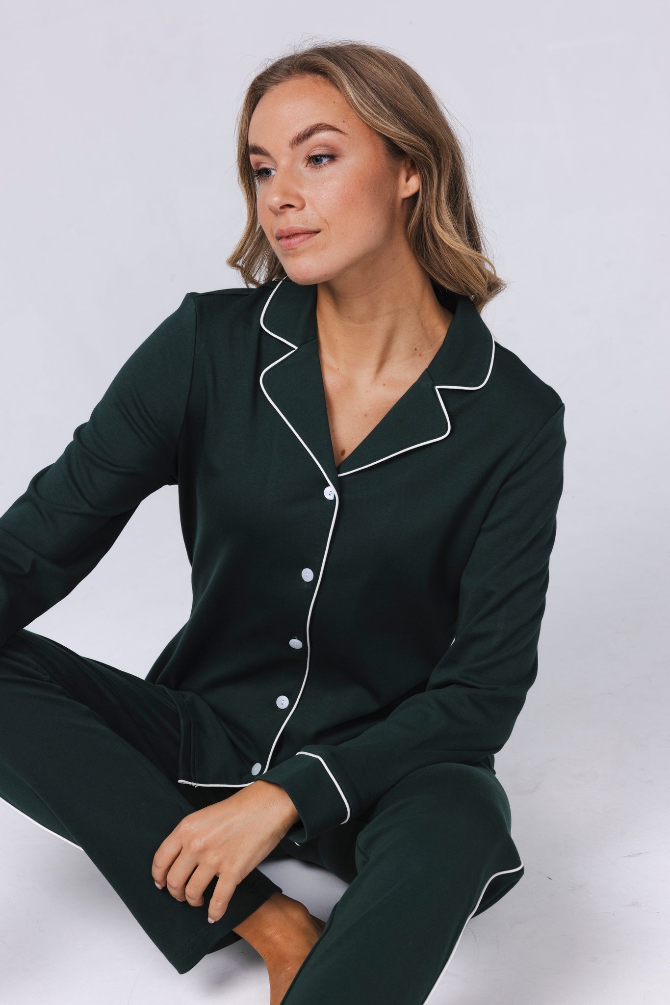 pastunette-premium-emerald-pyjama-gr-n-baumwolle image 4