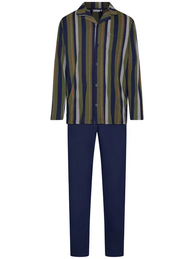 pastunette-adventure-pyjama-herren-blau-durchgekn-pft-modal image 1