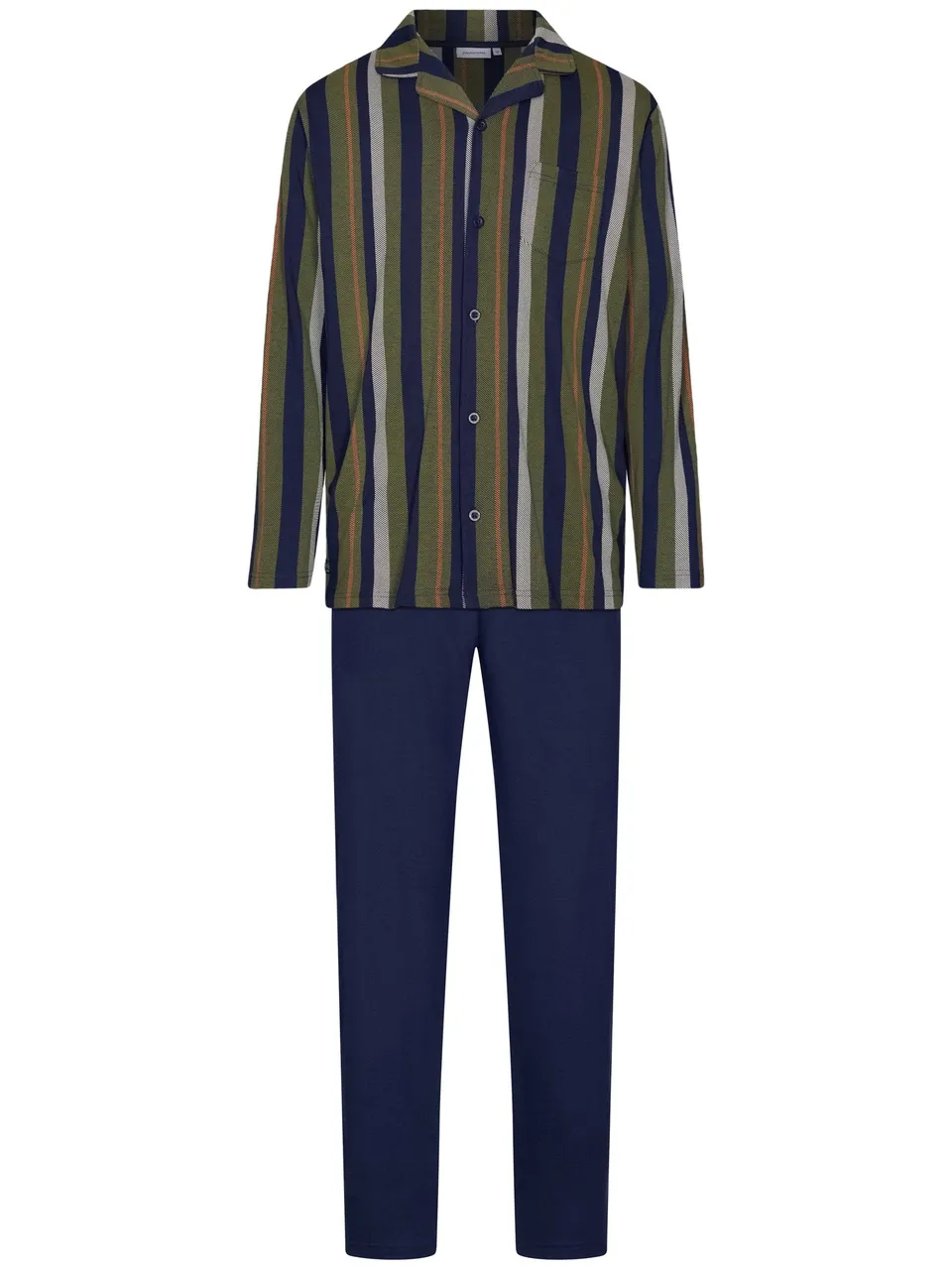 pastunette-adventure-pyjama-herren-blau-durchgekn-pft-modal image 1
