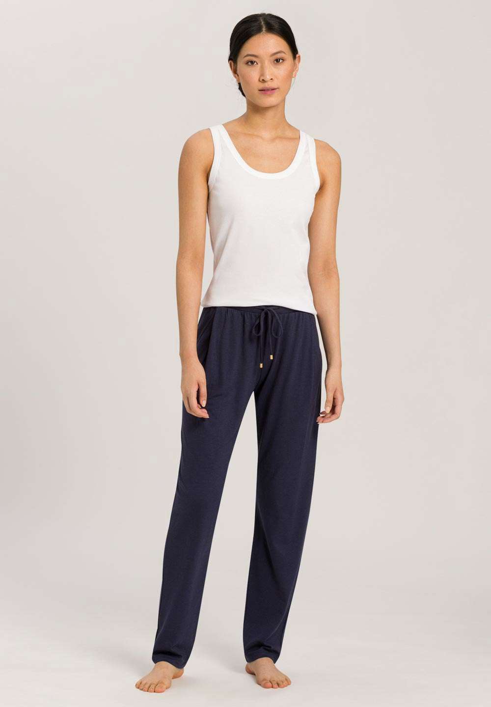 hanro-sleep-lounge-top-damen-white-baumwolle image 5