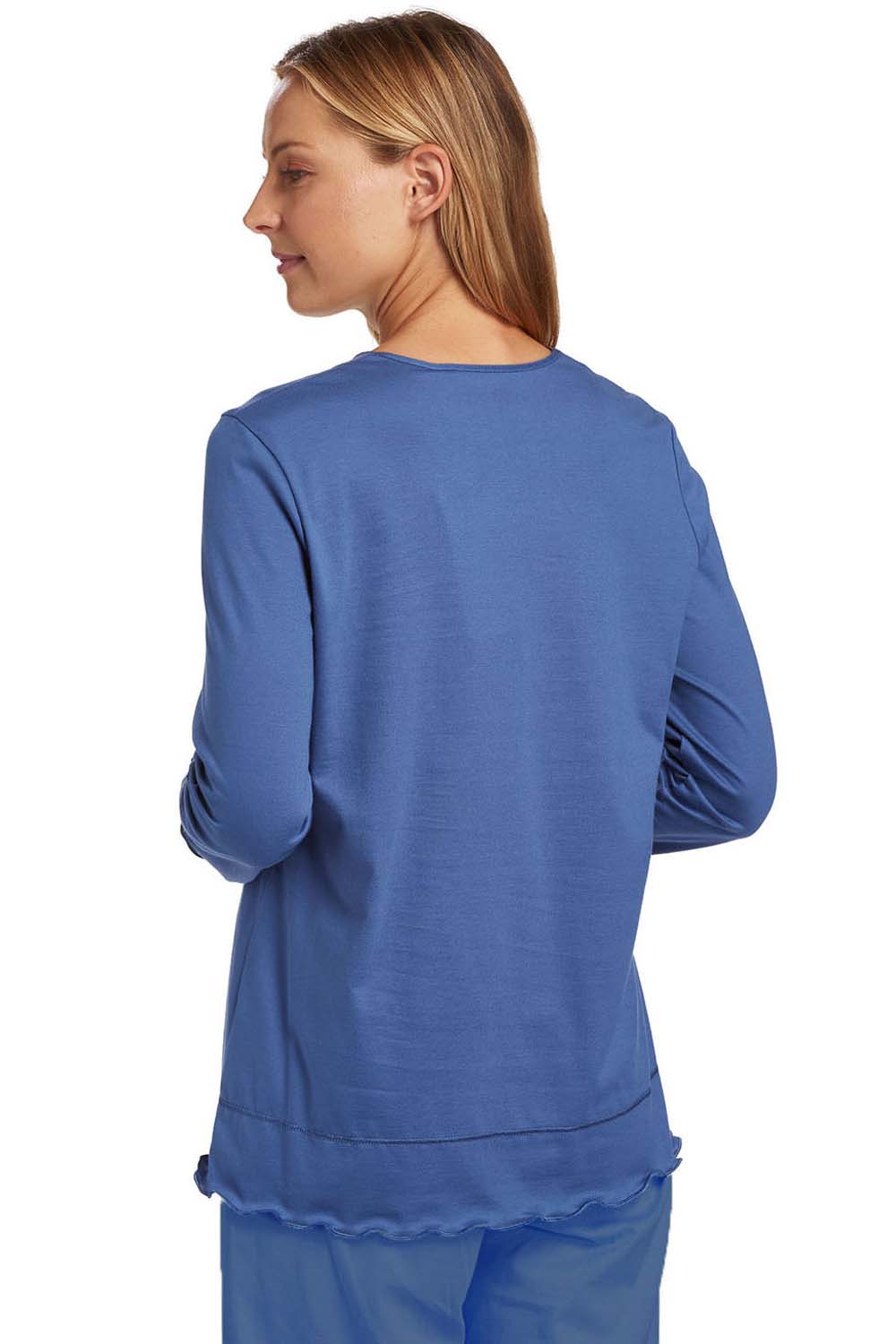 r-sch-be-happy-shirt-langarm-grau-pure-cotton-v-ausschnitt image 8