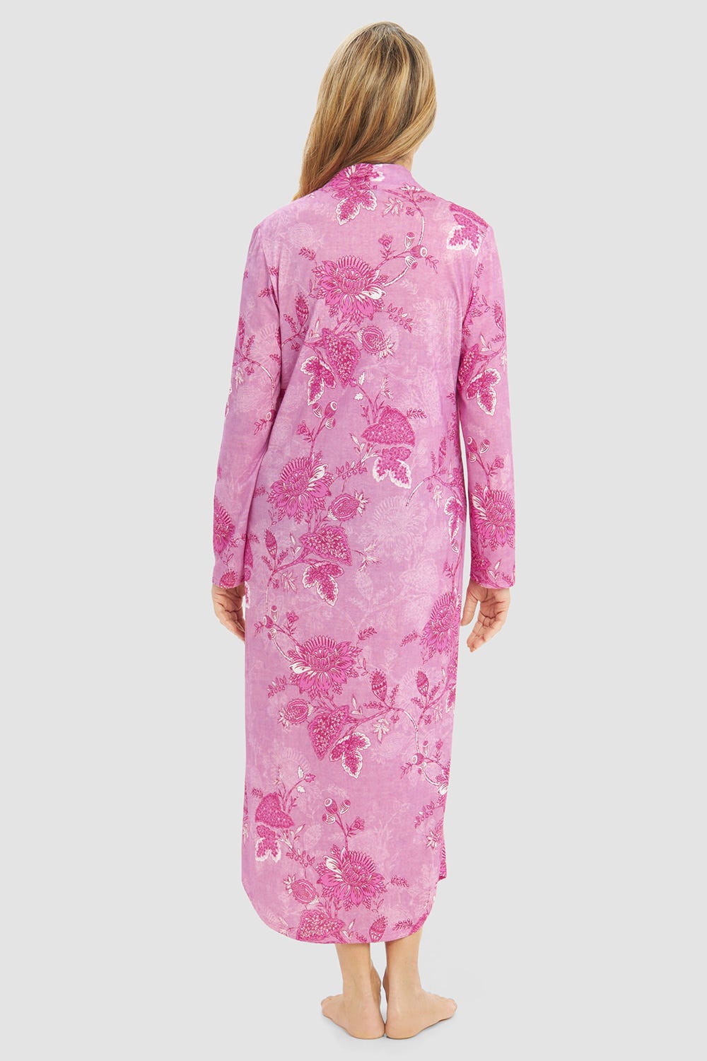 r-sch-be-happy-nachthemd-maxi-ornamentdruck-pink-langarm image 3