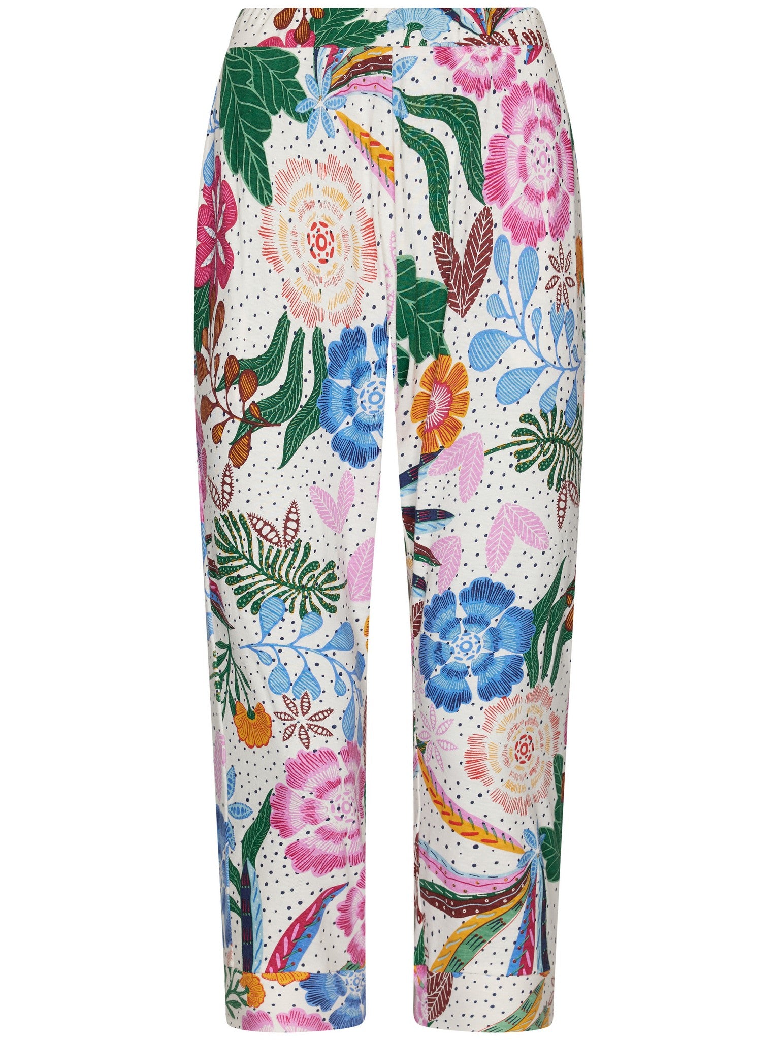 pastunette-myrebelle-tropic-blush-pyjama-blau-blumen-3-4-hose image 3